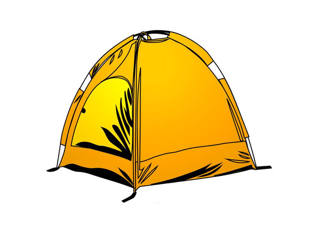 tenda da campeggio molto bello su sfondo bianco - rendering 3d
 - Foto, immagini