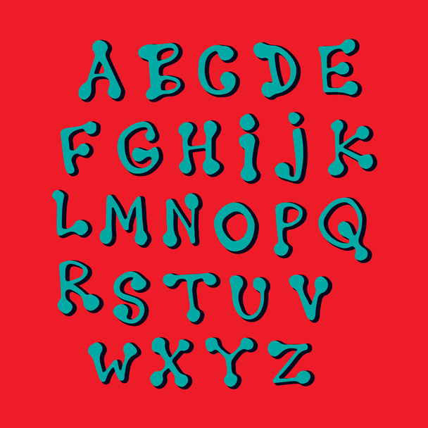 Latin alphabet - Vektor, kép