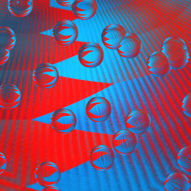 Nowe Retro Wave Color Palette czerwony neon kolory wzorów i wzorów przy użyciu wysokiej kontrastu nasyconych kolorach do generowania wzorów typu kropla deszczu i wzorów z epoki dyskoteki klasycznej 1980 - Zdjęcie, obraz