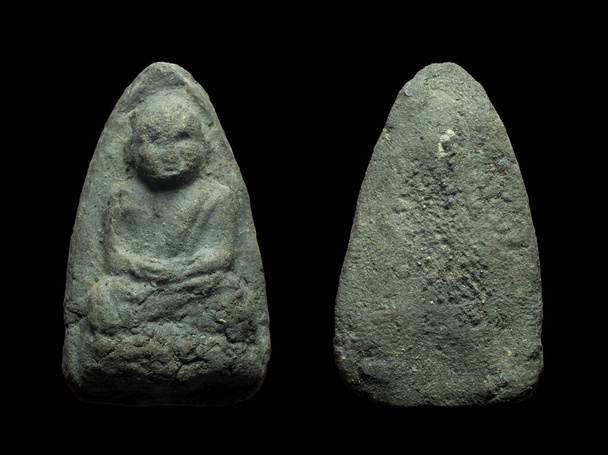 Luang Pu Thuat, Amulett vom Wat Chang Hai. Provinz Pattani, Südthailand. - Foto, Bild