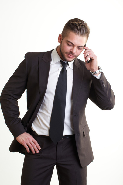 Businessman talking to mobile - Fotografie, Obrázek