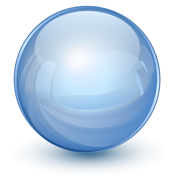 3D glass sphere - Wektor, obraz