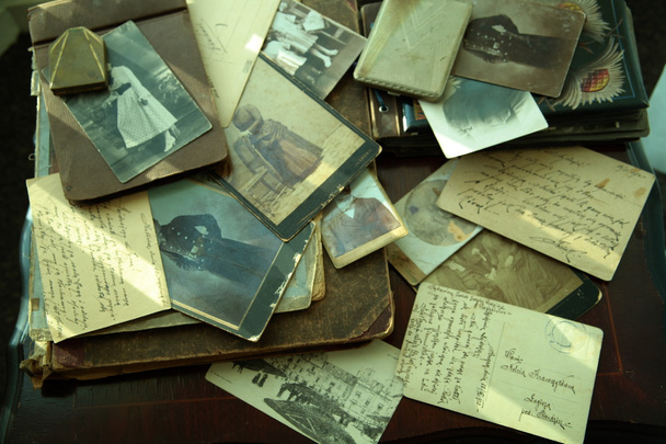 alte Fotos und Briefe. - Foto, Bild