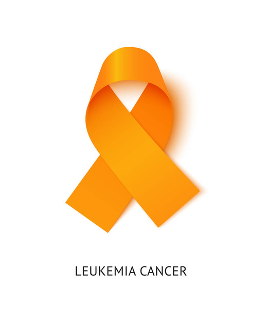 Leucemia cáncer conciencia cinta vector ilustración realista
 - Vector, Imagen