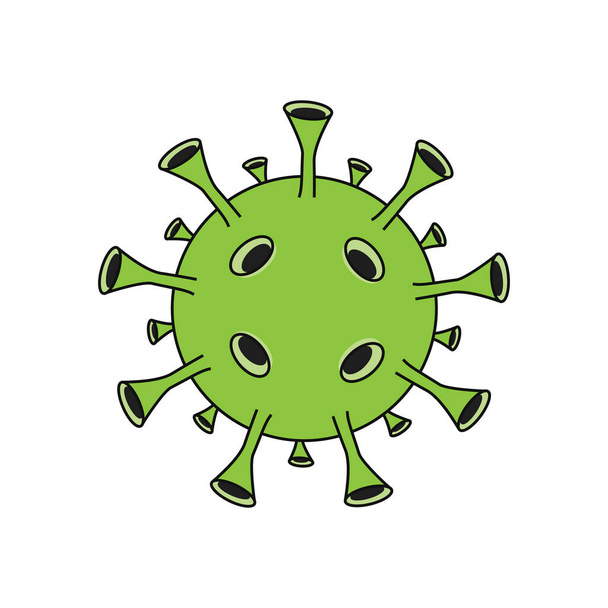 Illustration vectorielle de stock de bactéries coronavirus
  - Vecteur, image