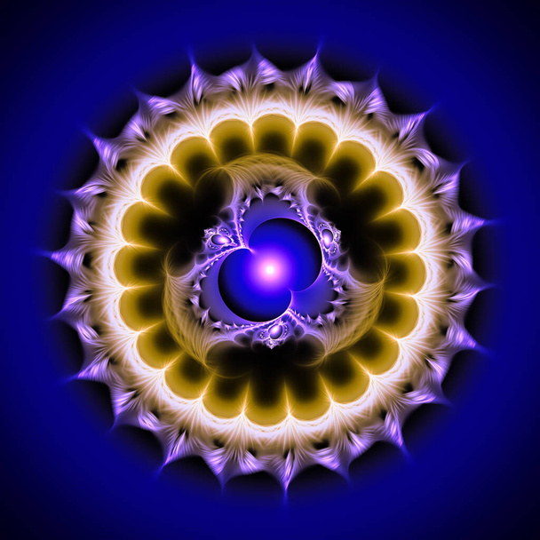Ornement fractal numérique rond
 - Photo, image