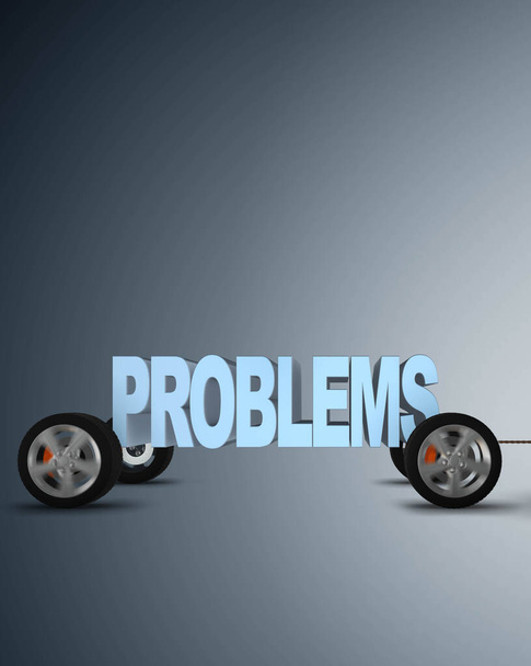 Business problem and challenge concept with businessman - 3d ren - Фото, изображение
