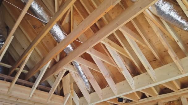 Ceiling mounted air conditioner return in new home construction - Footage, Video