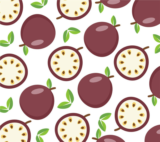 fruit background seamless vector pattern. Texture for wallpapers, pattern fills, web page background - Vector, Image