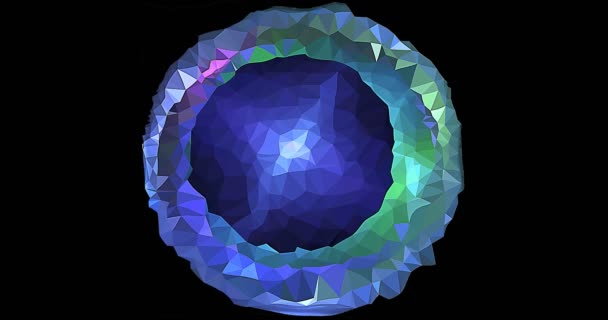 Emerald versieren edelstenen pictogram animatie tegen zwarte achtergrond - Video