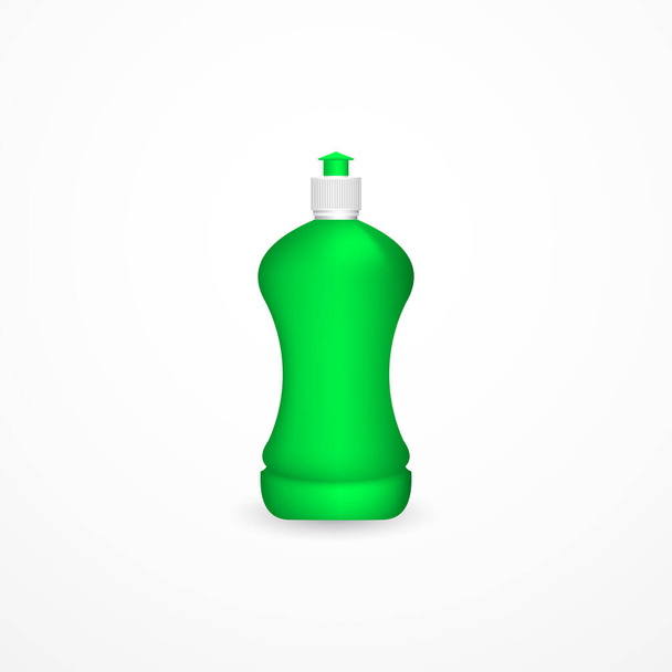 3Dベクトル皿洗浄液ボトル - ベクター画像