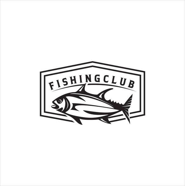 Ретро риболовля Логотип клуб векторні значки емблеми. Вінтажний рибальський спортивний клуб Логотип Вектор
 - Вектор, зображення