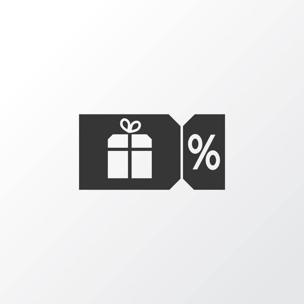 Voucher icon symbol. Premium quality isolated gift card element in trendy style. - Photo, Image