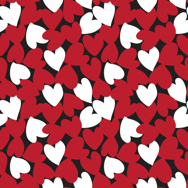 Punainen Sydämen muotoinen Ystävänpäivä saumaton kuvio tausta muoti tekstiilit, grafiikka
 - Vektori, kuva