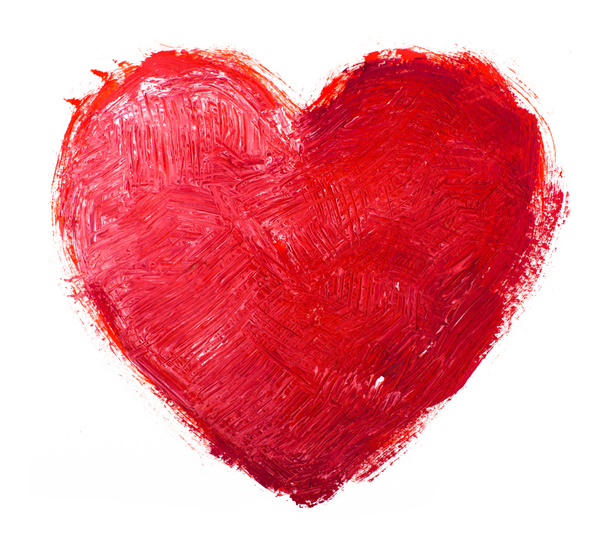 Coração aquarela. Conceito - amor, relacionamento, arte, pintura
 - Foto, Imagem