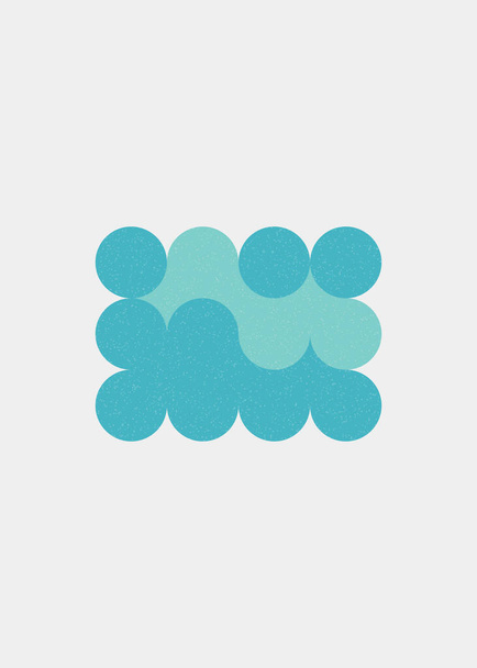 kolorowe kropki uniwersalne logo sztuka projekt ilustracja  - Wektor, obraz