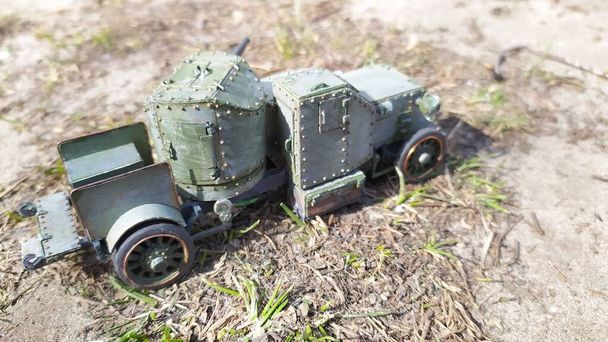    první světová válka obrněný model vozu    - Fotografie, Obrázek