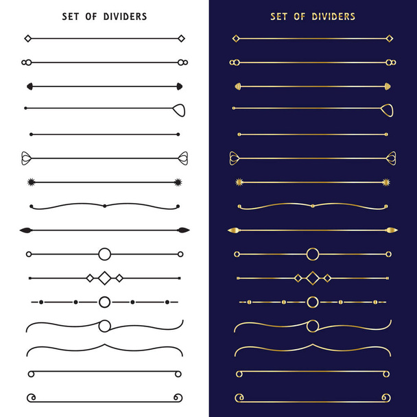 Set of modern dividers. vector illustration - Vector, Image