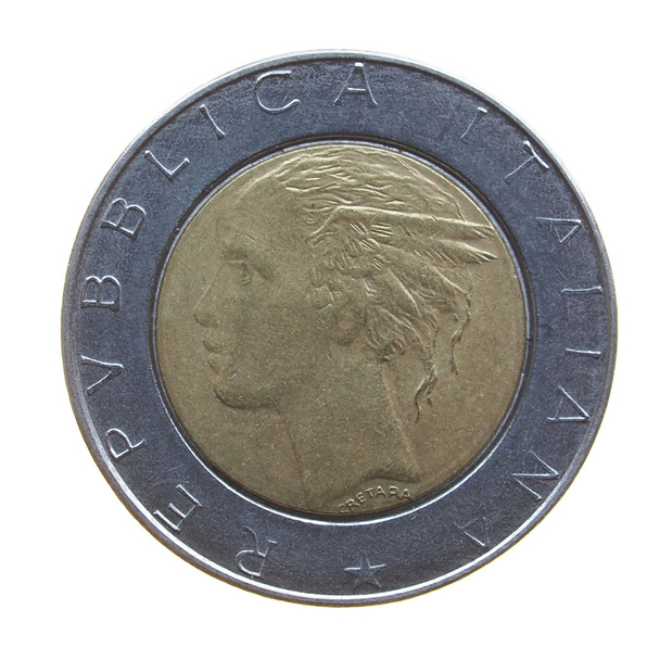 moneta na białym tle - Zdjęcie, obraz