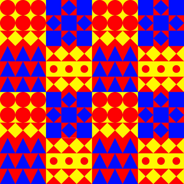 patrón sin costuras con formas - Vector, imagen