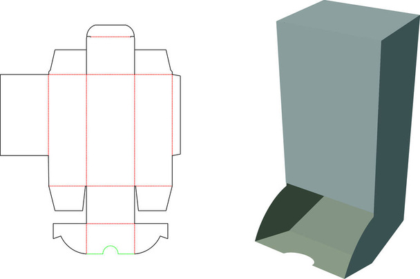 Dispensador de embalaje Diecut - vector
 - Vector, imagen