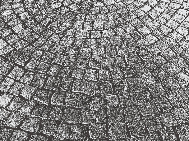 Vector textured background of old masorny street pavement - Vector, Image