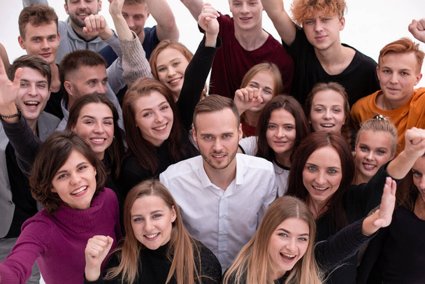 group of diverse young people standing together - Foto, Bild