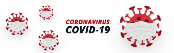 Мировая эпидемия коронавируса COVID - 19
 - Вектор,изображение