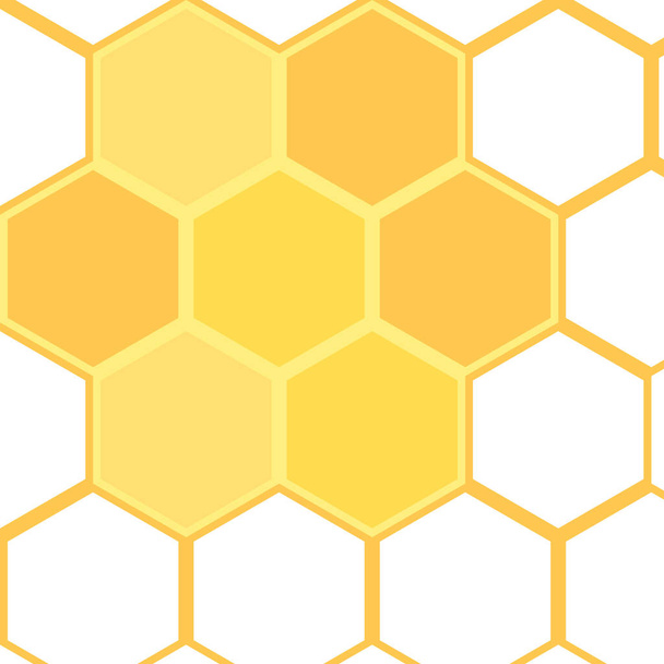 goud zeshoek illustratie abstracte textuur gerangschikt van zeshoek, - Vector, afbeelding