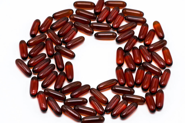 Fish oil omega3 gel capsules - Photo, Image