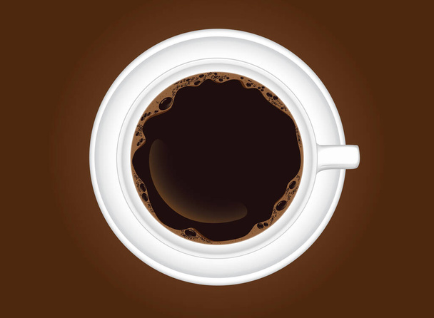 hot coffee in background vector - Foto, imagen