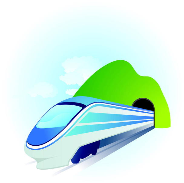 Illustration de train, avec beau vecteur de fond
 - Vecteur, image