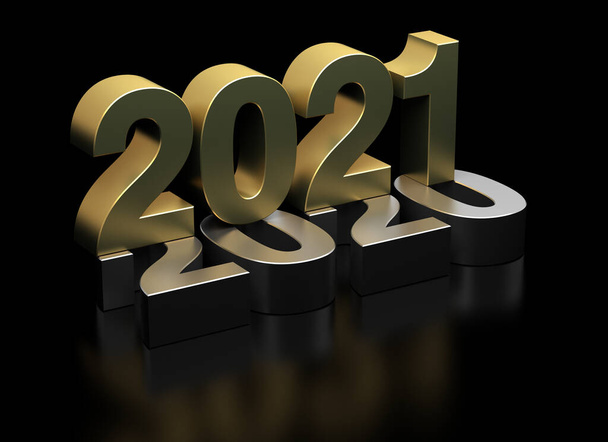 Año Nuevo 2021 a partir de 2020
 - Foto, imagen