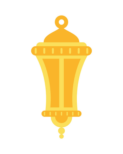 ramadán kareem lámpa dekoratív ikon - Vektor, kép