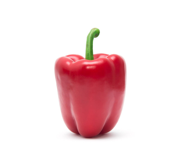 red sweet pepper isolated on white background. - Foto, Imagem