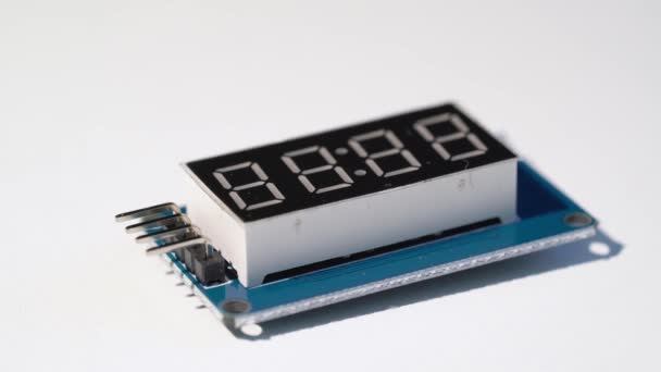Electronic digital display module for diy arduino components - Footage, Video