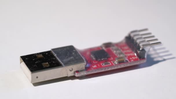 Programming device for microcontroller microprocessor with usb for arduino - Πλάνα, βίντεο
