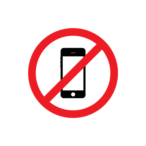 No phone sign. Vector illustration - Vector, Image