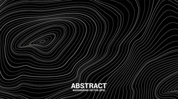 Digital Contour curve line and wave with wireframe . Abstract Background for 3D Futuristic technology concept - Vector, Image
