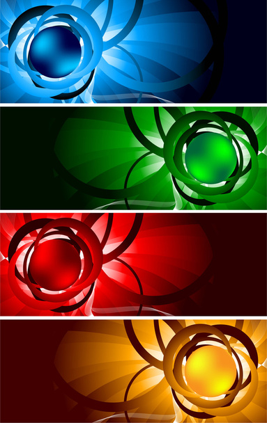 Vector bright banners - Vector, Image