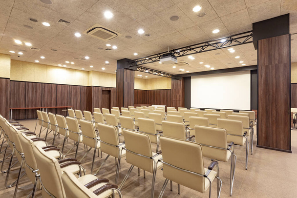 Large modern presentation hall for performances, nobody - Photo, Image