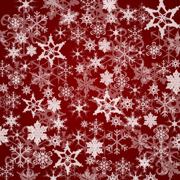 Christmas background with snowflakes - Foto, Imagem