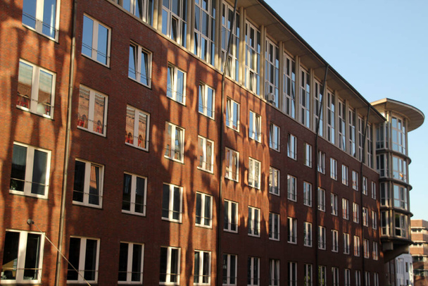 Building in the downtown of Hamburg - Fotoğraf, Görsel
