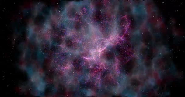 Abstract ruimte sterrenstelsel sterrenstof achtergrond - Video