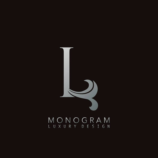 Монограмма Luxury Initial Letter L 'Icon, простая бизнес-концепция вектора роскоши
. - Вектор,изображение