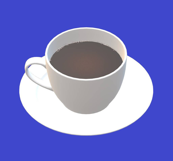 Tasse de café sur une soucoupe  - Photo, image