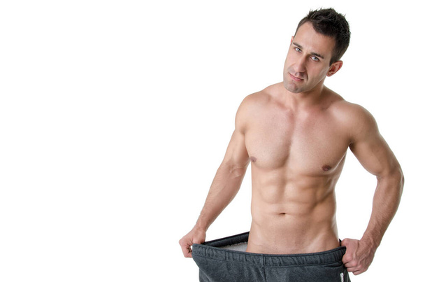 Diet and healthy lifestyle. Attractive man. - Photo, Image