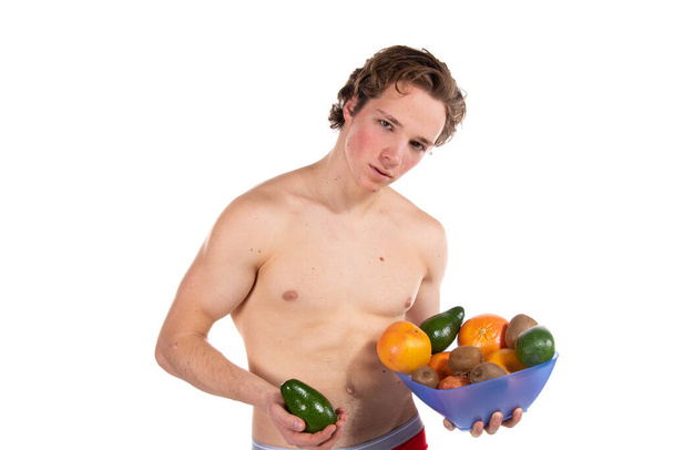Young attractive guy and healthy lifestyle. - Foto, Imagem