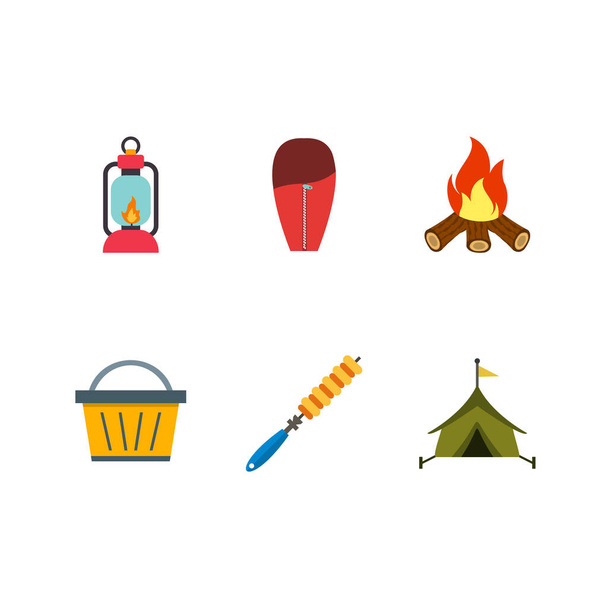 6 ícones de acampamento para uso pessoal e comercial
... - Vetor, Imagem