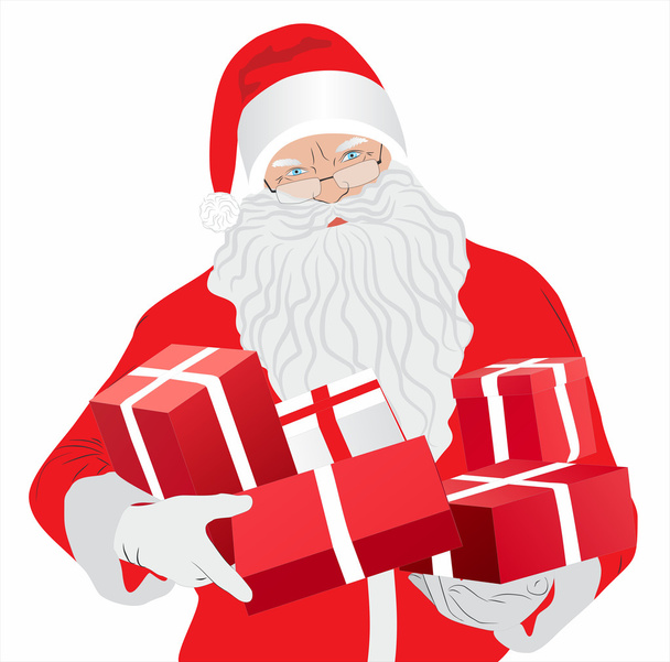 Santa Claus con regalos - Foto, Imagen